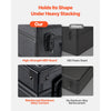 VEVOR Graded Card Case 4 Row 120 PSA Slab Storage Box with Secure Lock, Baseball Sports Trading Cards Holder Collector with 12 Dividers, Key, Holds 95 SGC 85 BGS 435 Top Loaders & 999+ Loose Cards