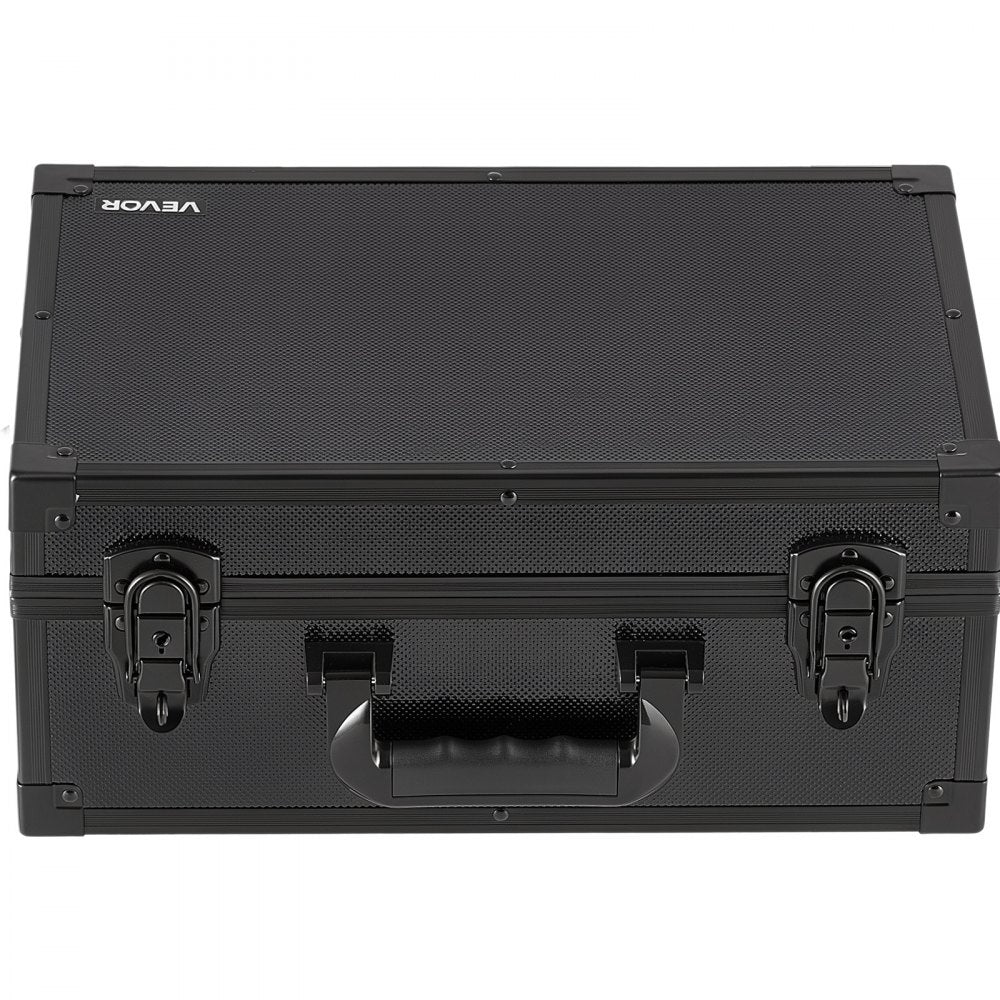 VEVOR Graded Card Case 4 Row 120 PSA Slab Storage Box with Secure Lock, Baseball Sports Trading Cards Holder Collector with 12 Dividers, Key, Holds 95 SGC 85 BGS 435 Top Loaders & 999+ Loose Cards