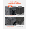 VEVOR Graded Card Case 3 Row 150 PSA Slab Storage Box with Secure Lock, Baseball Sports Trading Cards Holder Collector with 12 Dividers, Key, Holds 100 SGC 80 BGS 500 Top Loaders & 999+ Loose Cards