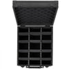 VEVOR Graded Card Case 3 Row 150 PSA Slab Storage Box with Secure Lock, Baseball Sports Trading Cards Holder Collector with 12 Dividers, Key, Holds 100 SGC 80 BGS 500 Top Loaders & 999+ Loose Cards