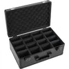 VEVOR Graded Card Case 4 Row 152 PSA Slab Storage Box TSA Approved Lock, Baseball Sports Trading Cards Holder Collector, with 12 Dividers, Holds 120 SGC 100 BGS 550 Top Loaders & 999+ Loose Cards