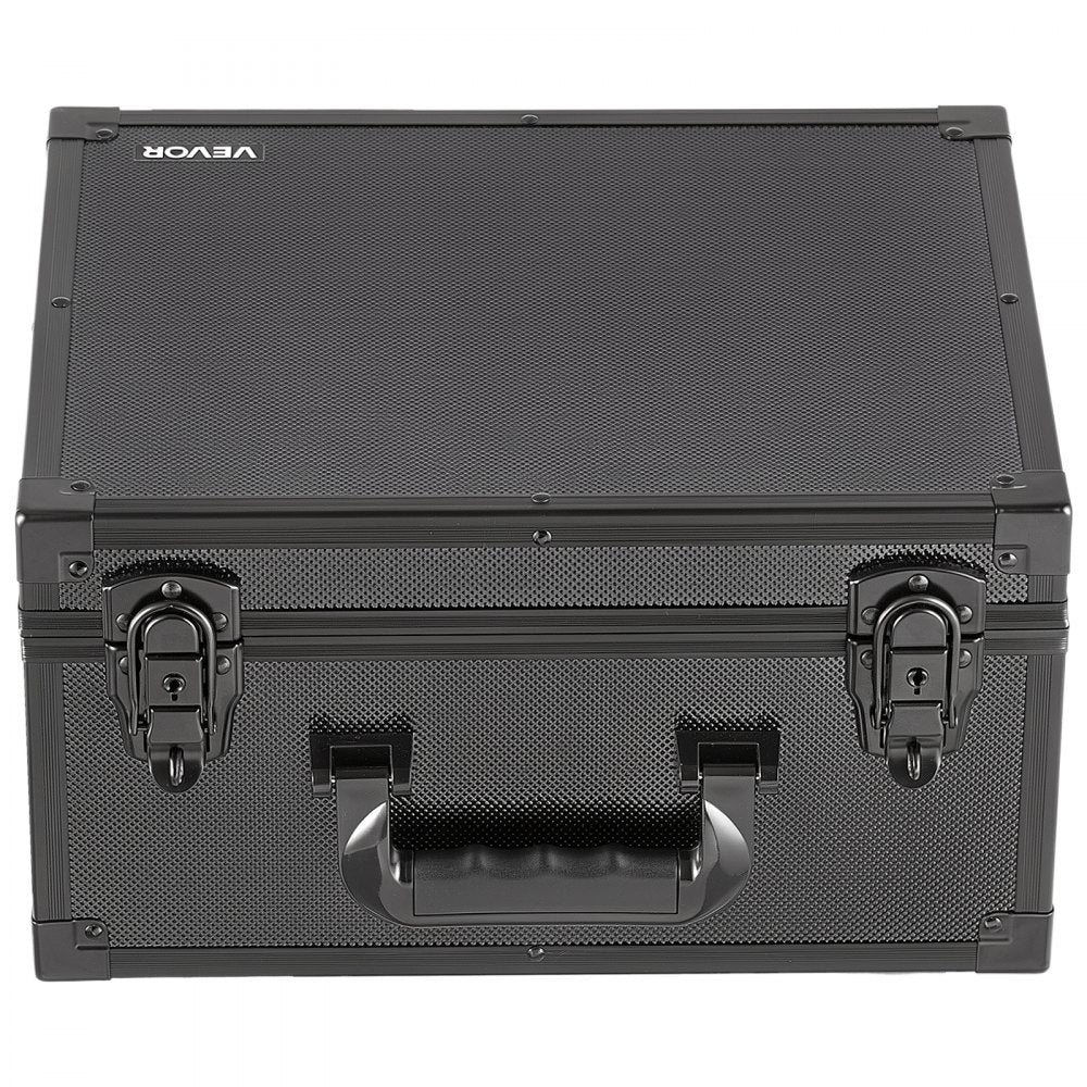 VEVOR Graded Card Case 3 Row 180 PSA Slab Storage Box with Mechanical Lock, Baseball Sports Trading Cards Holder Collector with 12 Dividers, Holds 120 SGC 100 BGS 520 Top Loaders & 999+ Loose Cards