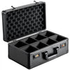 VEVOR Graded Card Storage Box, 4 Slots, Graded Sports Cards Holder Carrying Case with Coded Lock Foam Dividers, for 108 PSA Graded Cards 76 BGS Cards 84 SGC Cards 388 Top Loaders or 999+ Loose Cards