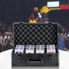 VEVOR Graded Card Storage Box, 4 Slots, Graded Sports Cards Holder Carrying Case with Key Lock Foam Dividers, for 96 PSA Graded Cards 68 BGS Cards 76 SGC Cards 348 Top Loaders or 999+ Loose Cards