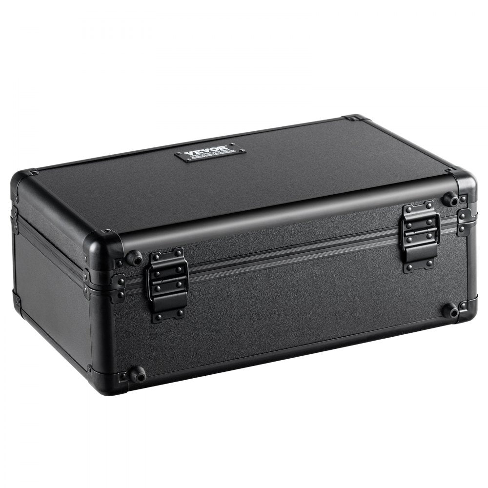 VEVOR Graded Card Storage Box, 4 Slots, Graded Sports Cards Holder Carrying Case with Key Lock Foam Dividers, for 96 PSA Graded Cards 68 BGS Cards 76 SGC Cards 348 Top Loaders or 999+ Loose Cards