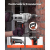 VEVOR Drill Mixer 5/8 inch 11.7 Amp 1300 W Corded Electric Drill Mixer Set, For Drilling & Mixing Cement Clay Paint, 0-1050 RPM 6-Speed Adjustment, Handheld Cement Mixer with 360° Adjustable Handle