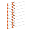 VEVOR Bar Clamps for Woodworking, 8-Pack, 36" Opening F Clamps, 600 lbs Load Limit, with Plastic Pad and Self-Locking Design, Premium Cast Iron and Carbon Steel, for Wood Working and Metal Working