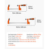 VEVOR Bar Clamps for Woodworking, 8-Pack, 6" and 12" F Clamps, 600 lbs Load Limit, with Plastic Pad and Self-Locking Design, Malleable Iron and Carbon Steel, for Wood Working and Metal Working