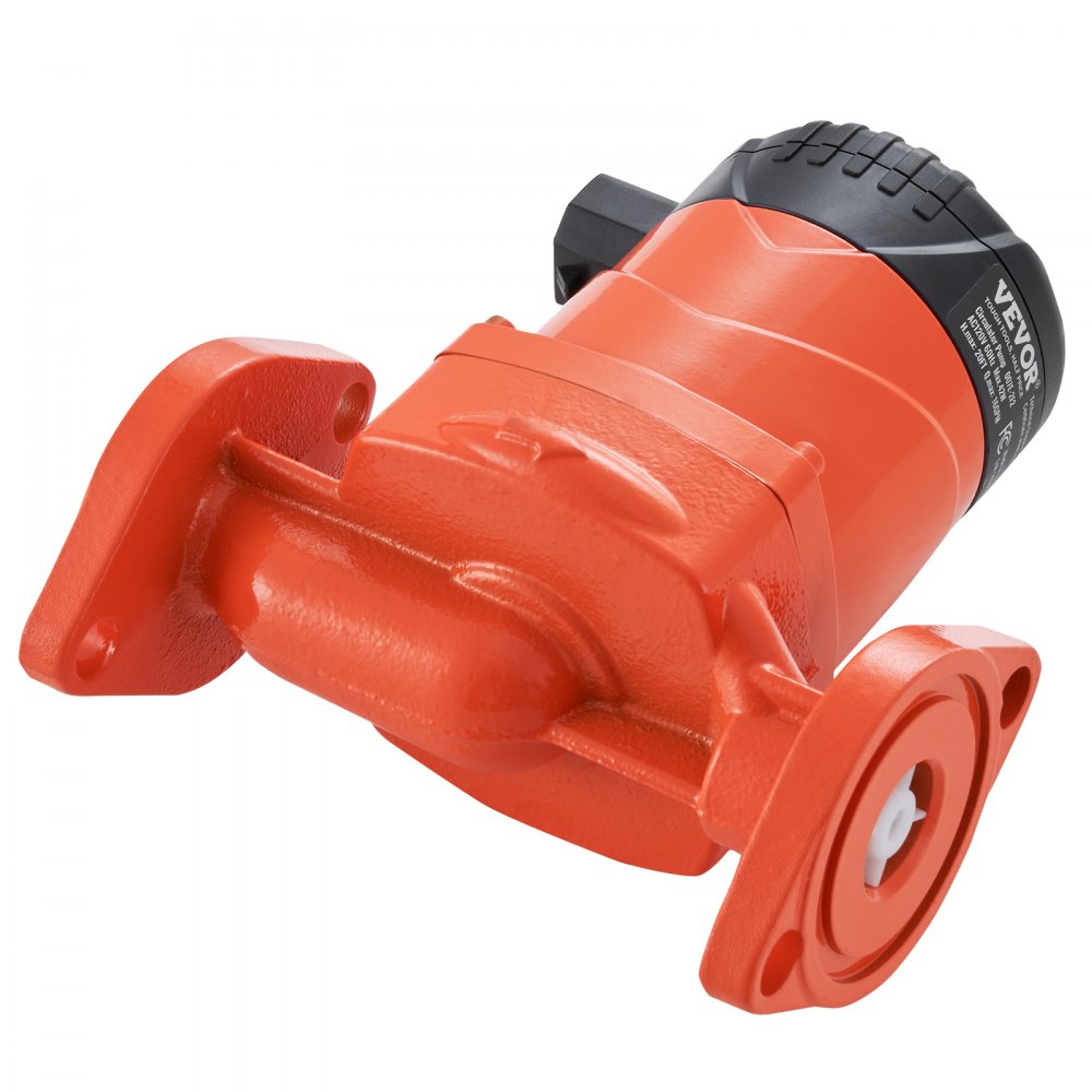 VEVOR 007E-2F2 Hot Water Recirculating Pump, 110V, 42W 16 GPM High Efficiency Circulator Pump, EMC Automatic Hot Water Circulation Pump 1" NPT Flange Circulator Pump for Home Water Heater System