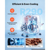 VEVOR 31"W Commercial Freezer -8℉ to 0℉ Defrost Undercounter Worktop, 7.2 Cu. Ft Mobile Prep Frozen, 1 Door Stainless Steel Freezers with Lock, LED Light, Heavyload Top for Restaurant Kitchen