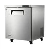 VEVOR 31"W Commercial Freezer -8℉ to 0℉ Defrost Undercounter Worktop, 7.2 Cu. Ft Mobile Prep Frozen, 1 Door Stainless Steel Freezers with Lock, LED Light, Heavyload Top for Restaurant Kitchen