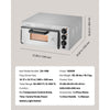 VEVOR Commercial Pizza Oven Countertop, 14-Inch Single Deck Layer, Stainless Steel Electric Pizza Oven with Stone and Handle, Multipurpose Indoor Pizza Maker for Restaurant Home Pretzels Baked