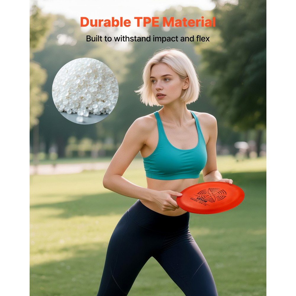 VEVOR Disc Golf Set, 6 PCS Flying Discs for Beginners, Disc Golf Starter Set, with Putter, Mid-Range, Driver, Including Mini Marker, Portable Backpack, for Outdoor Backyard, Lawn, Beach, and Park