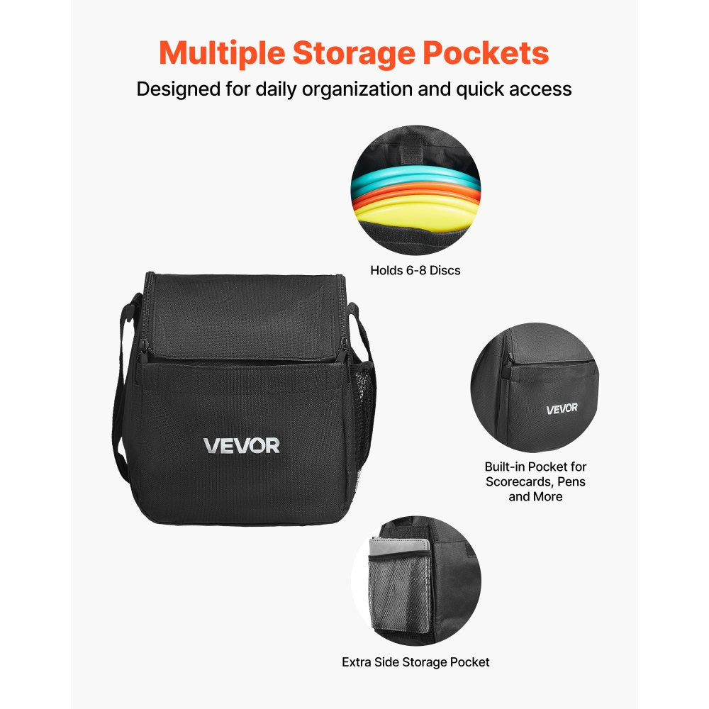 VEVOR Disc Golf Set, 6 PCS Flying Discs for Beginners, Disc Golf Starter Set, with Putter, Mid-Range, Driver, Including Mini Marker, Portable Backpack, for Outdoor Backyard, Lawn, Beach, and Park