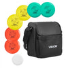 VEVOR Disc Golf Set, 6 PCS Flying Discs for Beginners, Disc Golf Starter Set, with Putter, Mid-Range, Driver, Including Mini Marker, Portable Backpack, for Outdoor Backyard, Lawn, Beach, and Park