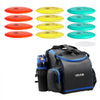 VEVOR Disc Golf Set, 12 PCS Flying Discs for Beginners, Disc Golf Starter Set, with Putter, Mid-Range, Driver, Including Mini Marker, Portable Backpack, for Outdoor Backyard, Lawn, Beach, and Park
