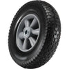 VEVOR Solid PU Run-Flat Tire Wheel, 10", 2-Pack, 180 lbs Dynamic Load, 220 lbs Static Load, Flat Free Tubeless Tires and Wheels for Hand Truck, Utility Cart, Dollies, Garden Trailers, Various Carts
