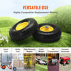 VEVOR Solid PU Run-Flat Tire Wheel, 10", 2-Pack, 400 lbs Dynamic Load, 450 lbs Static Load, Flat Free Tubeless Tires and Wheels for Hand Truck, Utility Cart, Dollies, Garden Trailers, Various Carts