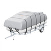 VEVOR Pontoon Boat Cover, 23'-24' Waterproof Trailerable Pontoon Cover, 800D Marine Grade PU Oxford Fabric, with Motor Cover, 16 Windproof Buckle Straps, Fits for 23'-24'L, Beam Width to 102", Grey