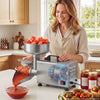 VEVOR Electric Tomato Strainer 250W Food Mill and Sauce Maker 200 lbs/H, Commercial Grade For Apple Sauce, Strawberry and Blueberry Jam, Stainless Steel Tomato Milling Press Machine, Large Hopper