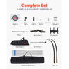 VEVOR Recurve Bow and Arrows Kit, 60 inch Wooden Takedown Bows, Right Handed Ergonomic Archery Recurve Bow Package, Longbow for Outdoor Target Training Practice Hunting, Beginners to Advanced, 35 lbs