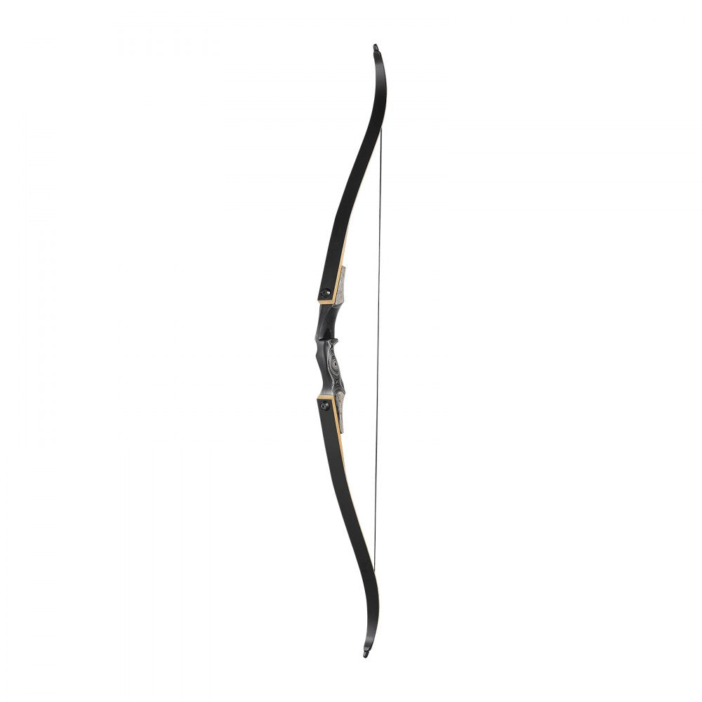 VEVOR Recurve Bow and Arrows Kit, 60 inch Wooden Takedown Bows, Right Handed Ergonomic Archery Recurve Bow Package, Longbow for Outdoor Target Training Practice Hunting, Beginners to Advanced, 35 lbs