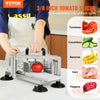 VEVOR Commercial Tomato Slicer, 3/8 inch Tomato Cutter Slicer, Stainless Steel Heavy Duty Tomato Slicer Machine, Manual Tomato Slicer with Non-slip Feet, for Cutting Tomatoes, Cucumbers, Bananas