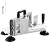 VEVOR Commercial Tomato Slicer, 3/8 inch Tomato Cutter Slicer, Stainless Steel Heavy Duty Tomato Slicer Machine, Manual Tomato Slicer with Non-slip Feet, for Cutting Tomatoes, Cucumbers, Bananas