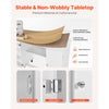 VEVOR Folding Sewing Table, Multipurpose Sewing Machine Table with Cabinet, Charging Station, Compact Design, Wheels, Wooden Pegs, Storage Trays and Shelf, Craft Station and Side Desk for Home
