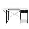 VEVOR Sewing Table, Multipurpose Sewing Machine Table with Drawers, Foldable Side Shelf, Adjustable Shelf, Steel Legs, Computer Desk for Home, Fashion Studio, Art Studio, Educational Institution