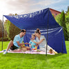 VEVOR Heavy Duty Tarp Waterproof 12x16 ft, Plastic Poly Tarp Cover 5 Mil, Multi Purpose Outdoor Tarpaulin with High Durability Reinforced Grommets and Edges for Truck, RV, Boat, Camping (Blue)