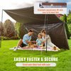 VEVOR Tarp Heavy Duty Waterproof 20x30 ft, Plastic Poly Tarp Cover 10 Mil, Multi Purpose Tear UV and Temperature Resistant Outdoor Tarpaulin with High Durability Reinforced Grommets (Silver/Brown)