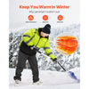 VEVOR High Visibility Reflective Safety Jacket, Waterproof Winter Hoodie, Work Construction Coat with Pockets for Men & Women, Rain Gear Meet ANSI & Class 3, Hi Vis Yellow Coat with Black Bottom, L