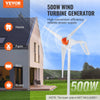 VEVOR 500W Wind Turbine Generator, 12V Wind Turbine Kit, 3-Blade Wind Power Generator with MPPT Controller, Adjustable Windward Direction & 2.5m/s Start Wind Speed, Suitable for Home, Farm, RVs, Boats
