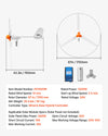 VEVOR 1200W 24V Wind Turbine Generator, 3-Blade Wind Turbine Kit with Wind/Solar Hybrid Controller, Efficient 3-Phase AC Permanent Wind Power Generator for RV Boat Home Farm (Tower Pole Not Included)