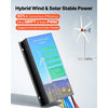 VEVOR 800W 12V Wind Turbine Generator, 5-Blade Wind Turbine Kit with Wind & Solar Hybrid Controller, Efficient 3-Phase AC Permanent Wind Power Generator for RV Boat Home Farm (Tower Pole Not Included)