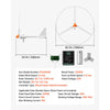 VEVOR 1500W 24V Wind Turbine Generator, 3-Blade Wind Turbine Kit with Wind/Solar Hybrid Controller, Efficient 3-Phase AC Permanent Wind Power Generator for RV Boat Home Farm (Tower Pole Not Included)