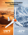VEVOR 1000W 12V Wind Turbine Generator, 3-Blade Wind Turbine Kit with Wind/Solar Hybrid Controller, Efficient 3-Phase AC Permanent Wind Power Generator for RV Boat Home Farm (Tower Pole Not Include)