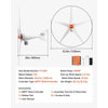 VEVOR 800W 12V Wind Turbine Generator, 5-Blade Wind Turbine Kit with MPPT Controller, High-Efficiency 3-Phase AC Permanent Wind Power Generator for RVs, Boats, Home, Farm (Tower Pole Not Included)