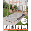 VEVOR Wheelchair Ramp with Handrails, 44.9 x 33.5 in, Heavy Duty Aluminum Handicap Ramp, 440 lbs Capacity, Non-Slip Portable Threshold Ramps for Home Steps, Stairs, Doorways, Curbs, Walkers, Scooters