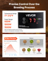 VEVOR Beer Brewing Equipment, 8 Gal/30L 304 Stainless Steel Home Beer Brewer,1500W All-in-One Home Brewing Kit with Tall strainer, Integrated Inner Barrel & Reinforced Handle