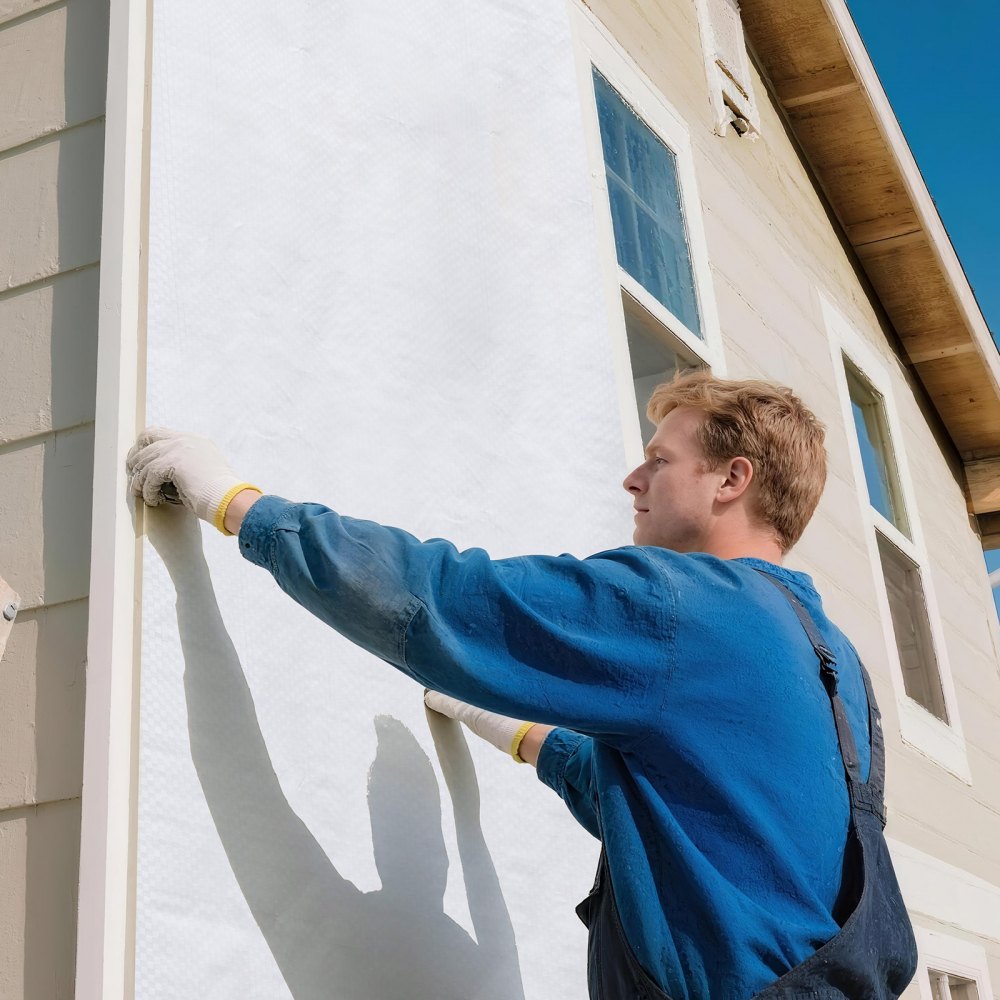 VEVOR House Wrap, 9 x 150 ft, 0.13 mm Thick Vapor Barrier, Heavy Duty Plastic Sheeting for Tear-resistant, Drop Cloth Vapor Barrier Covering for Residential & Commercial Construction, White