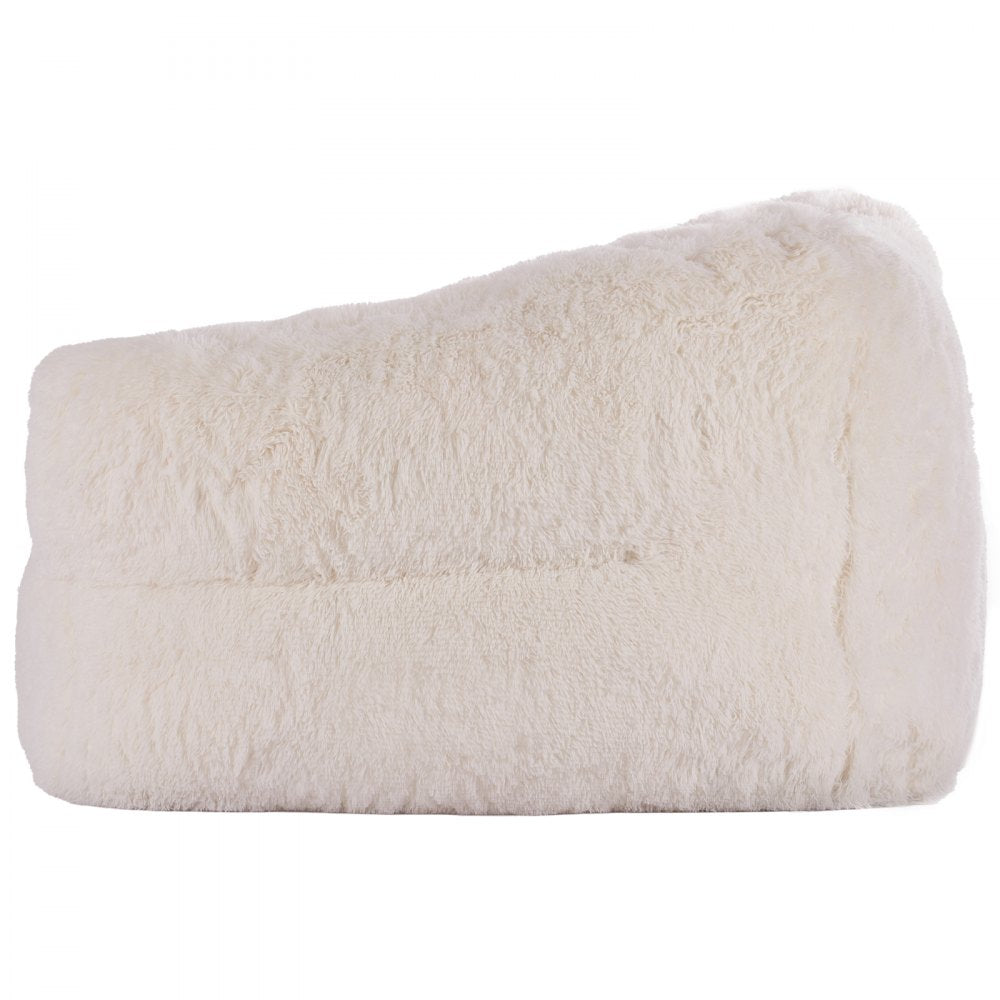 VEVOR Bean Bag Chair, BeanBag Sofa Chair with Armrests for Adults, Fluffy Plush & High-Density Foam Filling Adult Bean Bag with Zapper, Comfy Lazy Sofa Chair Ideal for Living Room, Bedroom, Beige