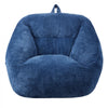 VEVOR Bean Bag Chair, 3 feet Bean Bag Chair with Soft Armrests and Storage Pocket, 25D Memory Foam Filled with Soft Teddy Velvet Cover, Bean Bag for Bedroom or Playroom, Blue
