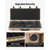 VEVOR Hard Rifle Case, Lockable Rifle Case with 4 Layers Pre-cut Foams, 36 in Gun Storage with Wheels, IP67 Waterproof & Dustproof Pistol Storage Cases for Rifles, Shotguns, Airsoft Guns, Khaki