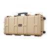 VEVOR Hard Rifle Case, Lockable Rifle Case with 4 Layers Pre-cut Foams, 36 in Gun Storage with Wheels, IP67 Waterproof & Dustproof Pistol Storage Cases for Rifles, Shotguns, Airsoft Guns, Khaki