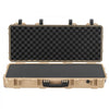 VEVOR Hard Rifle Case, Lockable Rifle Case with 4 Layers Pre-cut Foams, 36 in Gun Storage with Wheels, IP67 Waterproof & Dustproof Pistol Storage Cases for Rifles, Shotguns, Airsoft Guns, Khaki