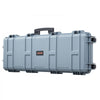 VEVOR Hard Rifle Case, Lockable Rifle Case with Pre-cut Foams, 40 in Gun Storage with Wheels, IP67 Waterproof & Dustproof Movable Large Pistol Storage for Rifles, Shotguns, Airsoft Guns, Grey