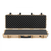 VEVOR Hard Rifle Case, Lockable Rifle Case with Pre-cut Foams, 40 in Gun Storage with Wheels, IP67 Waterproof & Dustproof Movable Large Pistol Storage for Rifles, Shotguns, Airsoft Guns, Khaki