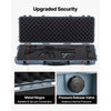 VEVOR Hard Rifle Case, Lockable Rifle Case with Pre-cut Foams, 42 in Movable Gun Storage with Wheels, IP67 Waterproof & Dustproof Pistol Storage for Rifle, Shotgun, Airsoft Gun, Grey